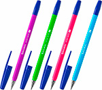 Ручка шариковая Brauberg M-500 NEON, синяя, 50 штук, 0,35 мм (880396) ручка шариковая brauberg i stick синяя комплект 50 штук линия 0 35 мм 880154