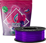 Пластик в катушке Funtasy PETG, 1.75 мм, 1 кг, фиолетовый елочный шар 3 шт фиолетовый 8 см пластик syqd 012117