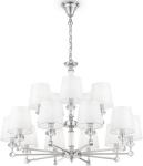 

Люстра подвесная Maytoni Riverside Neoclassic, хром, (MOD018PL-15CH), Хром/белый