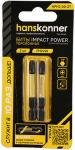 

Биты Hanskonner PH2x50 мм, ImpactPower, торсионные, 2 шт (HPH2-50-2T)