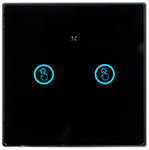 Умный выключатель (2 клавиши) Sibling Powerlite-M2 (черный) умный двухклавишный выключатель sibling