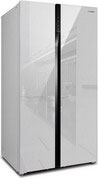 Холодильник Side by Side Hyundai CS6503FV белое стекло холодильник hyundai cs6503fv