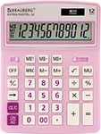 Калькулятор настольный Brauberg EXTRA PASTEL-12-PR СИРЕНЕВЫЙ, 250489 калькулятор настольный brauberg extra 12 wr бордовый 250484