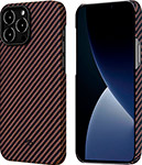 

Чехол Pitaka для iPhone 13 PRO KI1306P коричнево-черный