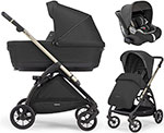 

Коляска Inglesina Electa System Quattro 4 в 1 на шасси Electa IRIDIUM BLACK (AA50P0UPB AE50P0002),цвет UPPER BLACK