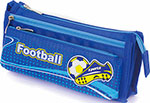 Пенал Юнландия для мальчиков мягкий, ''Футбол'', синий, 20х7х9 см, 228979