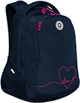Рюкзак школьный Grizzly анатом. спинка 2 отделения д/дев. 40х29х20 см RD-340-2/3 рюкзак текстильный с карманом розовый 45х30х15 см