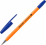 Ручка шариковая Brauberg M-500 ORANGE, синяя, 50 шт, 0,35 мм (880393) ручка шариковая brauberg i stick синяя комплект 50 штук линия 0 35 мм 880154