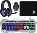 

Игровой набор Oklick Oklick HS-HKM200G HADES черный (HS-HKM200G)
