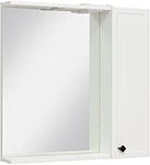 Зеркальный шкаф Runo Римини 75 (00-00001257) зеркальный шкаф runo римини 75х75 правый белый 00 00001257