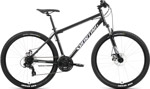 Велосипед Forward SPORTING 29 2.0 D, 29'' 8 ск. рост. 17'', 2023, черный/белый (RB3R9813FXBKXWH)