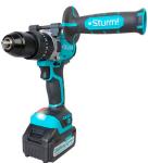 Дрель-шуруповерт аккумуляторная Sturm! CD2080I, 18В, 1BatterySystem, 80Нм, 2х3.0Ач, 5в1, доп. рук, кейс