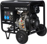 Электрический генератор и электростанция Hyundai DHY 6000 LE+ колеса
