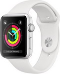 фото Часы apple watch series 3 gps 38 mm silver aluminium case with white sport band (mtey2ru/a)
