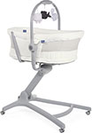 фото Кроватка-стульчик chicco baby hug 4-в-1 air white snow 6079193300000