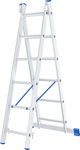 Лестница Сибртех Лестница, 2 х 6 ступеней, алюминиевая, двухсекционная лестница сибртех лестница 2x10 ступеней алюминиевая двухсекционная