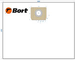 Комплект мешков для пылесоса Bort BB-04U комплект мешков пылесборников для пылесоса bort bb 25u 5 шт