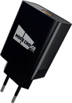 Сетевое ЗУ MoreChoice 1USB 3.0A QC3.0 для micro USB быстрая зарядка NC52QCm (Black) сетевое зу morechoice 1usb 3 0a qc3 0 для micro usb быстрая зарядка nc52qcm white