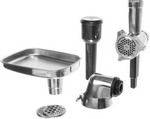 фото Насадка-мясорубка bosch 17000158 для кухонного комбайна с адаптером и 3 дисками для mum9.. (optimum)
