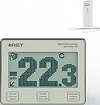 Термометр с радиодатчиком RST dot matrix 780 RST02780 шампань термометр с дисплеем rst rst01091 шампань прозрачный