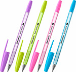 Ручка шариковая Brauberg M-500 PASTEL, синяя, 50 шт, 0,35 мм (880394) ручка шариковая brauberg офисная синяя комплект 24 штуки линия 0 5 мм 880007