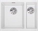 Кухонная мойка Blanco SUBLINE 340/160-U SILGRANIT белый (чаша слева) с отв.арм. InFino 523552 кухонная мойка blanco metra xl 6s silgranit белый
