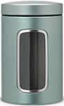 Контейнер  Brabantia для сыпучих продуктов с окном 484360, 1,4л, мятный металлик