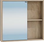Зеркальный шкаф СаНта Прима 70, дуб светлый (700351) НП зеркальный шкаф санта стандарт 100 трельяж фацет 113012