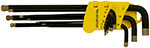 Набор шестигранных ключей Hanskonner супер-длинные, S2, ШАР, наконечник АЛМАЗ, 9 шт (1.5-10 мм) (HK1045-04-9-XL)