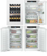 Встраиваемый холодильник Side by Side Liebherr IXRFWB 3966-20 001 BioFresh NoFrost встраиваемый двухкамерный холодильник liebherr icbc 5122 22 001 biofresh белый