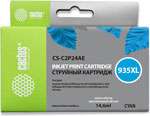 Картридж струйный Cactus (CS-C2P24AE) для HP Officejet Pro 6830/6230, голубой картридж для hp officejet pro 6230 6830 t2