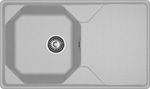 Кухонная мойка GranFest UNIQUE 840L, 1-чаша+крыло 840*500 мм, серый (U-840L серый)