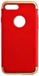 

Защитный чехол Red Line iBox Element, для iPhone 7, 8, красный, золотистая рамка