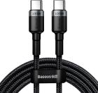 

Кабель Baseus USB-C -C, CL, 100W, 1m, серо-черный (CATKLF-DLG1), Черный/серый