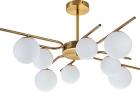 

Люстра потолочная Escada Sphere 642/8P Brass, Бронзовый/белый
