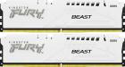 

Оперативная память Kingston DDR5 32Gb (2x16Gb) 6000MHz FURY Beast White (KF560C30BWK2-32), Белый