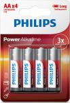 

Батарейка Philips Power Alkaline, щелочная, 4АА, в блистере (LR6P4B/97)