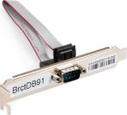 Планка портов в корпус 1x COM ExeGate BrctDB91, Com 10-pin (F) -- RS232 DB9 Male кабель (20см) EX298291RUS