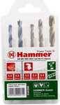 фото Сверло hammer 202-913 dr set no 13 hex 5-8mm металл дерево 5шт