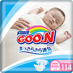 

Подгузники Goo.N NB (0-5 кг) 114 шт.