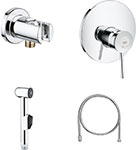 фото Готовое решение для гигиенического душа grohe bauclassic хром (124434)