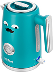 Чайник электрический Kitfort КТ-6144-2 темно-бирюзовый чайник электрический kitfort кт 6144 2 1 7 л голубой