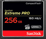 Карта памяти Sandisk Extreme PRO [CF Другой для CF) 256 Gb 160 Mb/s]