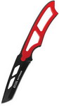Нож туристический Ecos EX-SW-B01R 325124 в ножнах со свистком красный