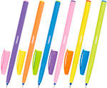 Ручка шариковая Пифагор синяя, КОМПЛЕКТ 48 штук, корпус, ассорти, (880175) ручка шариковая brauberg bomb gt pastel синяя выгодный комплект 36 штук прорезиненный корпус 880412