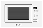 Встраиваемая микроволновая печь СВЧ LEX BIMO 20.01 WHITE микроволновая печь соло starwind smw3920 white