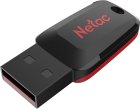Флеш диск Netac 32Gb U197 NT03U197N-032G-20BK USB2.0 черный/красный флеш накопитель adata usb2 32gb ac008 32g rkd красный