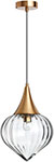 Подвес Odeon Light PENDANT KESTA/бронзовый/прозрачный/стекло (4950/1) бусины для творчества дерево бронзовый персик d 0 8 см набор 20 гр