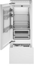 Встраиваемый двухкамерный холодильник Bertazzoni REF755BBLPTT