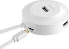 

Разветвитель USB Ugreen CR106, USB-A 2.0 Hub 4 Ports, 1 м, белый (20270)